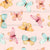 Penelope Colorful Butterflies and Moths on Pink Image