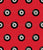 Tire Polkadots in Red, Coordinate Print for the Retro Racers Collection Primary Colorway Image