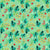 Garden Cheer Boho Scattered Floral on Mint Green Image
