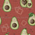 Avocado and Toast With Hearts | Avocado Pattern Background Color Spice Image