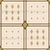 Double windowpane diamond square checks – diamond casino collection – brown cream beige gold – big fabric projects, cheater quilts, eyecatcher, hight contrast, dining room Image