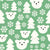 Polar Bear Snowy Forest in Green Image