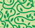 Vine: Trailing green vines with leaves on vibrant green print Image