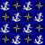 Naval Pattern, Anchors and Compasses, Navy Blue Background Image