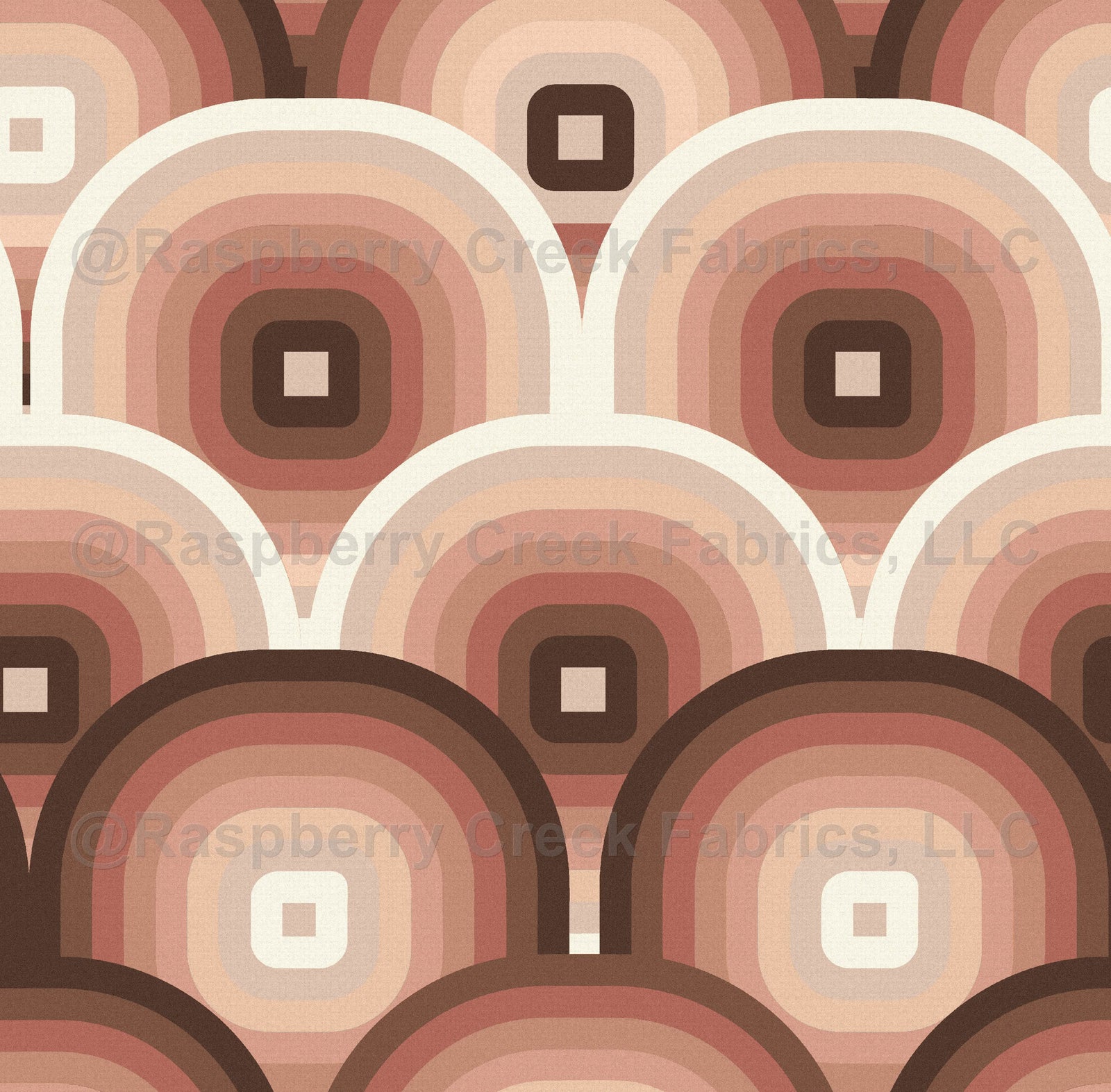 Geometric Scales Mid Mod Arch In Soft Taupe Wallpaper