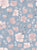 Watercolor Flower Garden with pink flowers on a light blue color background, Alegria Collection Image
