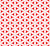 Geometric Pattern, Circles, Triangles, Flowers, Line Art, Red Image