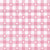 Valentines gingham - classic plaid check with hearts - pink white Image
