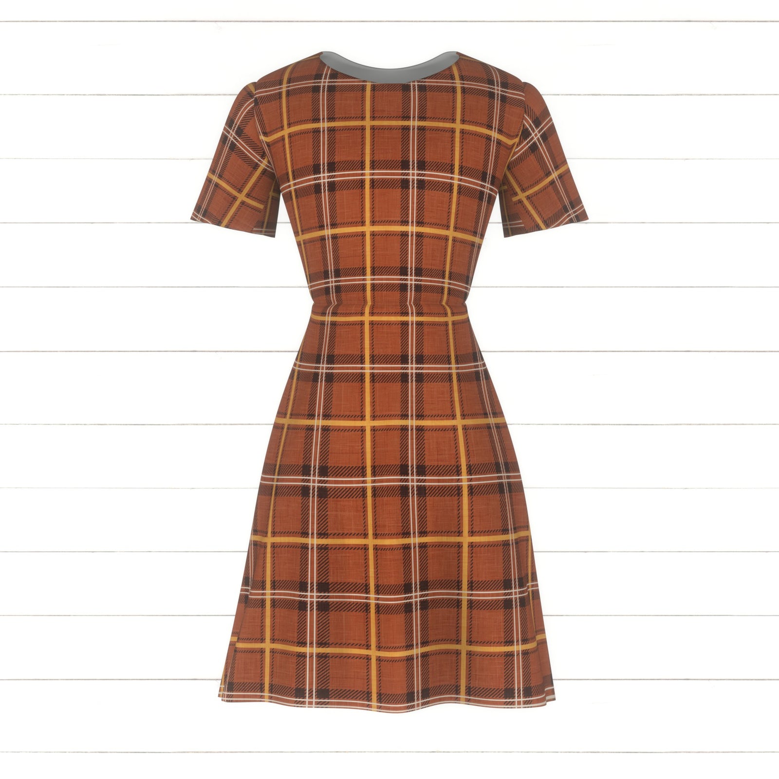 Fall Faux Flannel Plaid Scarecrow