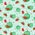 Juicy watermelons on a soft green background Image