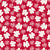 Poppy Breeze Red and Cream Floral Silhouette, Poppy Skies Collection by The Enchanted Easel Image