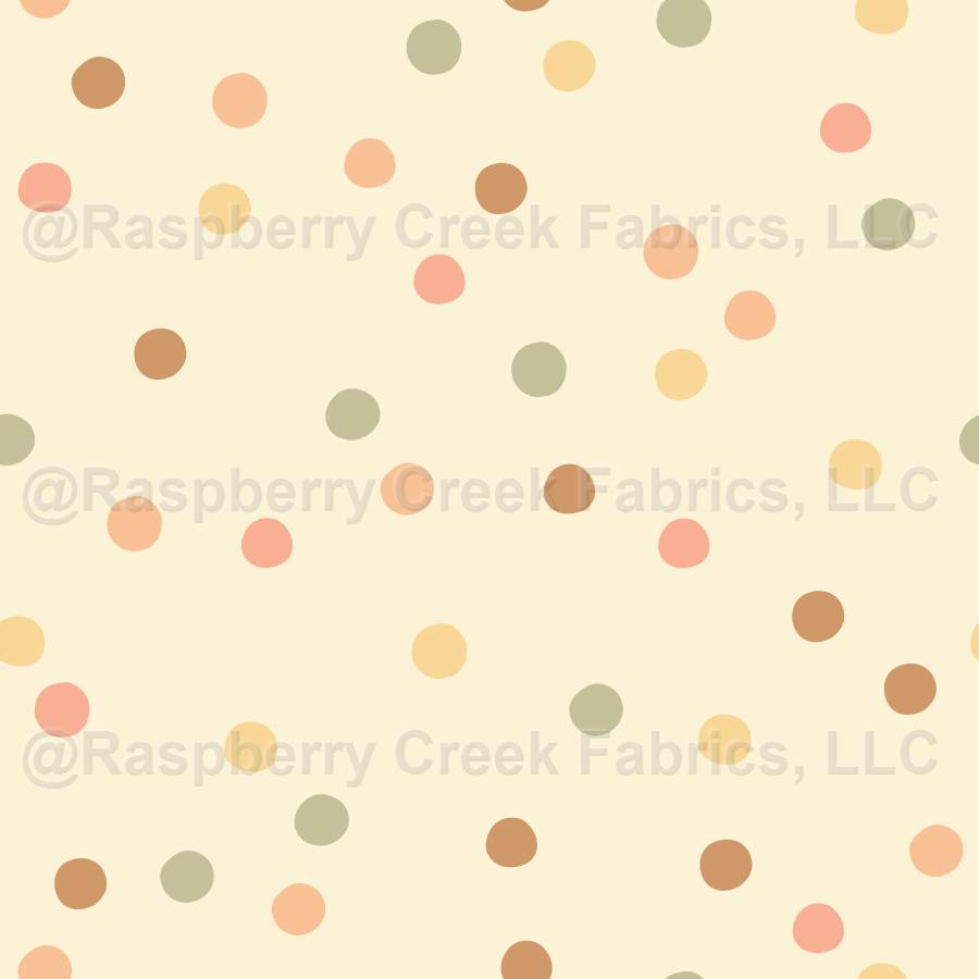 Hand Drawn Multicolored Polka Dot | Happy Days Collection