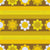 Retro yellow, orange and brown 70s style flowers and stripes Image
