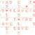 Valentine's Day Pink Letter Tiles on White Image