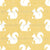 Squirrel Silhouettes on Daisy Yellow Crosshatch Image