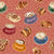 Coffee Time in terracotta with Coffee Mugs and Pastry - Coffee Time Collection Image