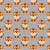 Cute Cartoon Baby Tiger on Gray Image