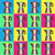 Pop Art Espresso Pot on Blue Yellow Green and Red Image