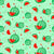 Bright juicy watermelons on a green background Image