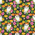 Girly Ghosts Tropical Floral Pumpkin Patch Image