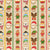 Christmas Character Gingerbread Cookie Stripes on Cream Image