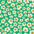 Retro buttercups in jade. Image