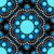 Blue Moons Dot Mandala Tile Pattern Image