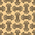 Greek Ornament, Greek Key, Black on Brown Image