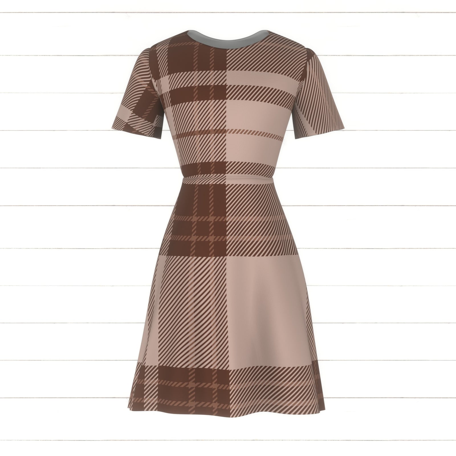 Classic Plaid - Tartan in Beige, Brown, and Mocha Mousse