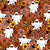 Retro Halloween orange, Retro, Halloween, ghost, Spider, spooky Season, outline Flowers, floral, orange, black, red, Yellow, Pink, White, Kids clothing, maximalist, floral Image