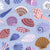 Seashell collection blue - sea shells doodle pattern Image
