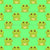 Cute Cartoon Frogs on Bright Green Wallpaper Image
