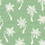 Whimsical Scattered Boho Palm Trees Silhouettes on Muted Emerald Image