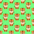Cute Cartoon Baby Tiger on Olive Green Wallpaper Image