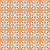 Geometric floral, Hope in Spanish orange. Image