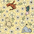 Classic Pooh and Friends Nursery Floral Pale Golden Yellow Image