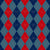 Argyle Pattern, Blue Red Navy Blue, Orange Stitching Image