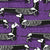 Spooktacular long dachshunds skeleton // studio purple background white halloween dog bones Image