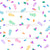 Rainbow Party Confetti White Image