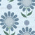 Golf Ball and Tee Flower in Blues: Pastel Colorway Image