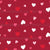 Textured Ditsy Hearts on Dark Red Image