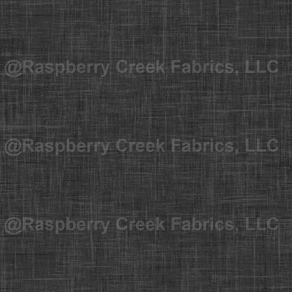 Fall Faux Flannel PRINTED Solid Coal Black