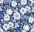 Summer retro flowers - dark blue Image