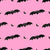 Black Bats on Pink Image