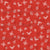 White Birds Butterfly Floral Fiery Red Ditsy: Bandanna Print Collection Image