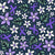 Purple Awareness Ribbon Floral on Navy Image