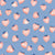 Sweet Pink Watercolor Strawberries on Periwinkle Blue Image