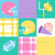 Football Gear Girly Pastel Cheater Quilt Image