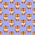 Cute Cartoon Baby Tiger on Light Purple Image