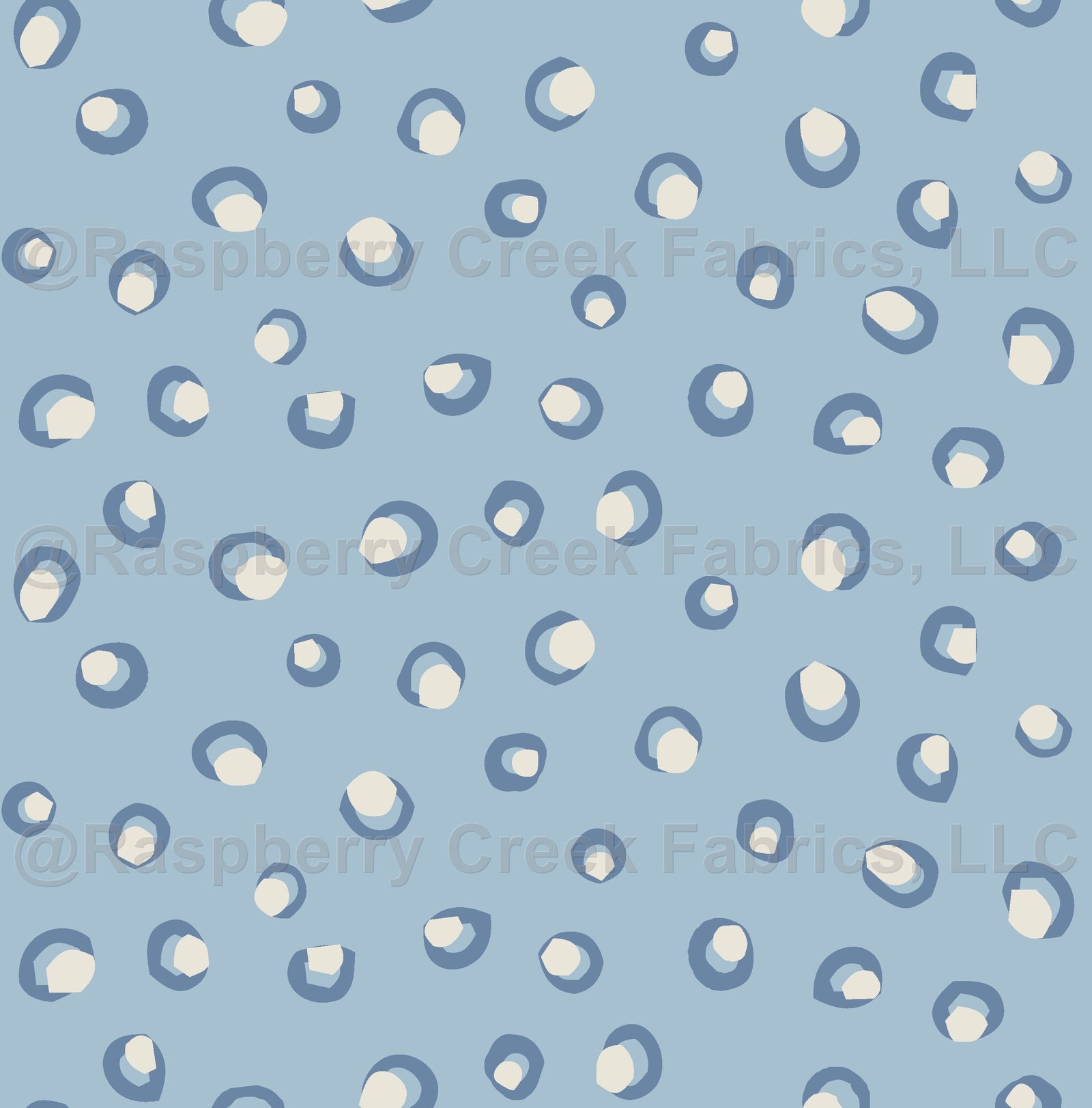 Bay Breeze Collection Circle Dot Chambray